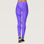 Abstract Paars golfpatroon Leggings (Achterkant)
