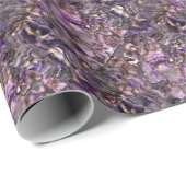 Abstract paars kwartskwarts, paars graniet cadeaupapier (Rol Hoek)