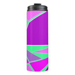 Abstract Paars, Roze, Groen, Koel Thermosbeker
