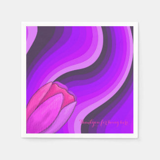 Abstract paars servet