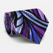 Abstract Paars Stropdas van het gevechtspatroon (Opgerold)