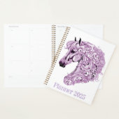 Abstract paarse paard planner (Display)