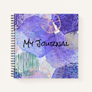 Abstract Paarse, PInk & Green Personal Journal Notitieboek