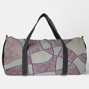 Abstract Paarse Print Knip Naai Tas