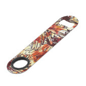 Abstract Paint Daub Sunflower Pattern Speed Flessenopener (Voorkant Gekanteld)