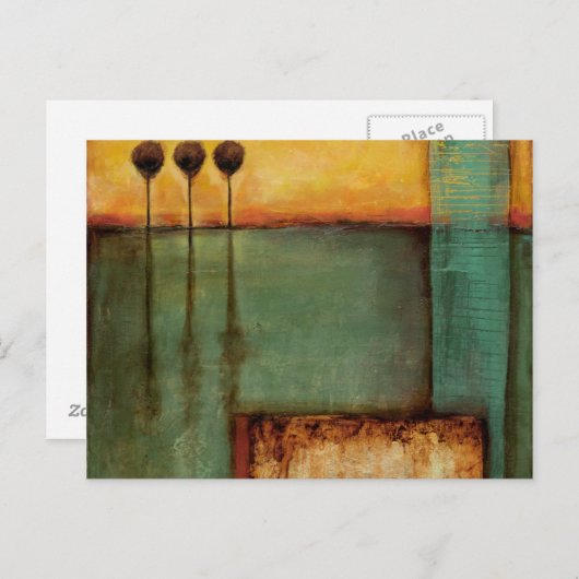 Abstract Painting with Piano Keys Briefkaart (Voorkant / Achterkant)