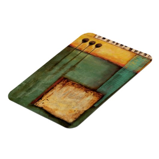 Abstract Painting with Piano Keys Magneet (Linkerzijde)