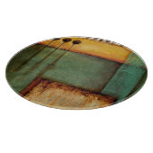 Abstract Painting with Piano Keys Snijplank (Hoek)