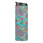 Abstract Paisley Pattern Thermosbeker (Geroteerd rechts)