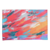 Abstract palet acryl kunstwerk | Kussensloop (Voorkant-Rechts)