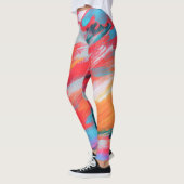 Abstract palet acryl kunstwerk | Leggings (Links)
