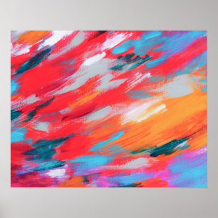 Abstract palet acrylwerk   POSTER