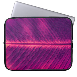 Abstract palmblad: getinte ader laptop sleeve