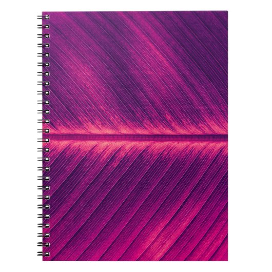 Abstract palmblad: getinte ader notitieboek (Voorkant)