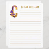 Abstract papier met flessenalfabet (Voorkant / Achterkant)