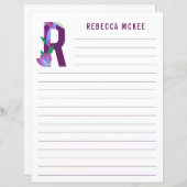 Abstract papier met flessenalfabet (Voorkant / Achterkant)