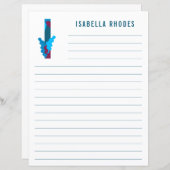 Abstract papier met flessenalfabet (Voorkant / Achterkant)