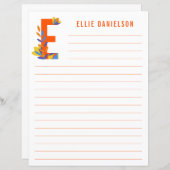 Abstract papier met flessenalfabet (Voorkant / Achterkant)