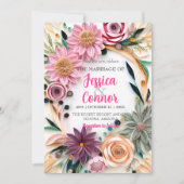 Abstract papier met vier finale bruiloft Griekenla Kaart (Voorkant)