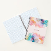 Abstract Pastel Alcohol Ink Notitieboek (Binnen)