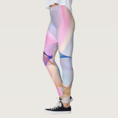 Abstract Pastel Fabric Flow Leggings (Links)
