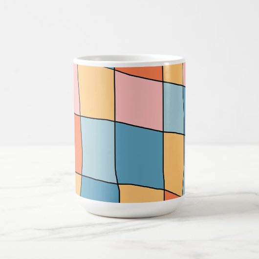 Abstract Pastel Geometric Pattern Mug (Centre)