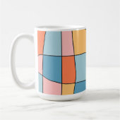 Abstract Pastel Geometric Pattern Mug (Gauche)