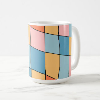 Abstract Pastel Geometrisch Patroon Mok