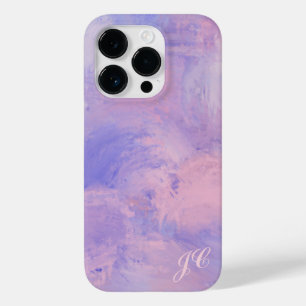 Abstract Pastel Roze en Blauw Case-Mate iPhone 14 Pro Hoesje