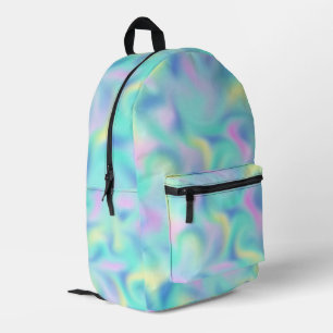 Abstract  Pastel Swirls Pattern Bedrukte Rugzak