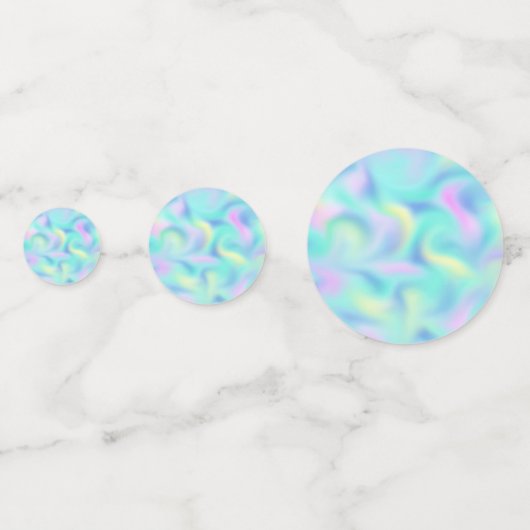 Abstract Pastel Swirls Pattern Confetti (Voorkanten)