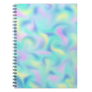 Abstract Pastel Swirls Pattern Notitieboek