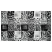 Abstract patchwork - zwart en wit stof (Fat Quarter)