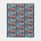 Abstract Patriot Fleece Deken (Voorkant)