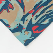 Abstract Patriot Fleece Deken (Hoek)