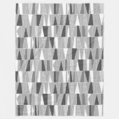 Abstract patroon 070721 - Grijze schaduwen Fleece Deken (Voorkant)