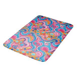 Abstract patroon 1194 met vloeiende kunst - Badmat