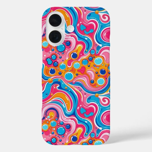 Abstract patroon 1194 met vloeiende kunst - Iphone Case-Mate iPhone Case (Achterkant)