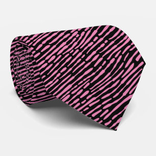 Abstract patroon 140523 - Roze en zwart Stropdas