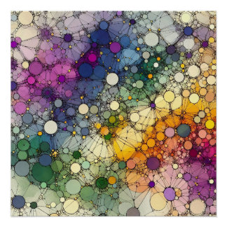 Abstract Patroon 1 - AI - Kunstwerk Perfect Poster