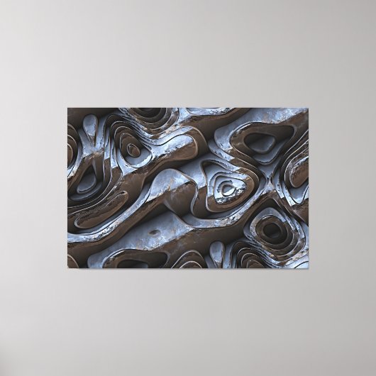 Abstract patroon 1 canvas afdruk (Voorkant)