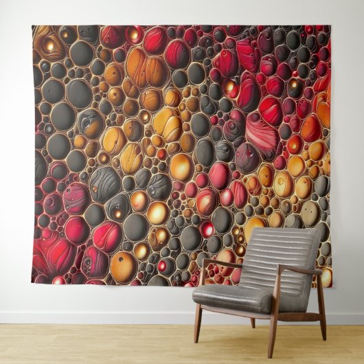 Abstract Patroon 1 - Kunstwerk in reliëf Wandkleed (In Situ (horizontaal))