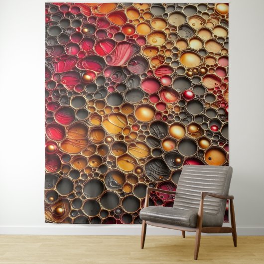 Abstract Patroon 1 - Kunstwerk in reliëf Wandkleed (In situ)