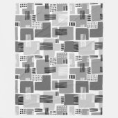 Abstract patroon 280817 - Grijze schaduwen Fleece Deken (Voorkant)