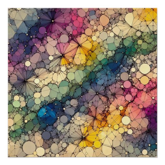 Abstract Patroon 2 - AI - Kunstwerk Perfect Poster (Voorkant)