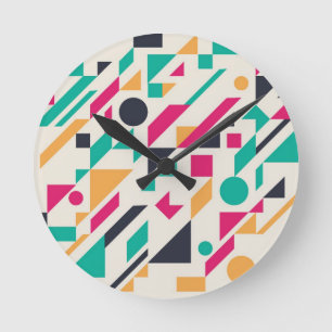 Abstract patroon 3 ronde klok