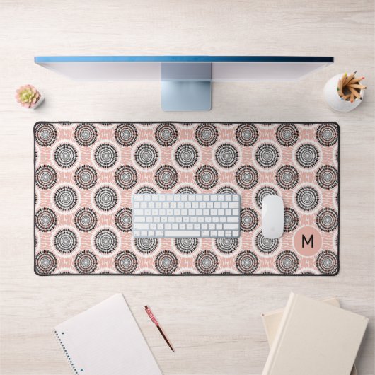 Abstract Patroon Aangepast Monogram Bureaumat (Kantoor 1)