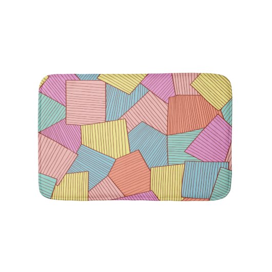 Abstract patroon badmat (Voorkant)