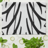 Abstract patroon bandenstructuur theedoek (Gevouwen)