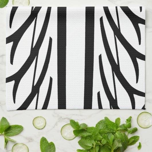 Abstract patroon bandenstructuur theedoek (Gevouwen)